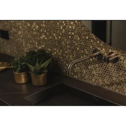 Workshop - Mozaïek - Colonial Grazy Pattern Gold - Goud - 30x30 Cm - 0,09 M²