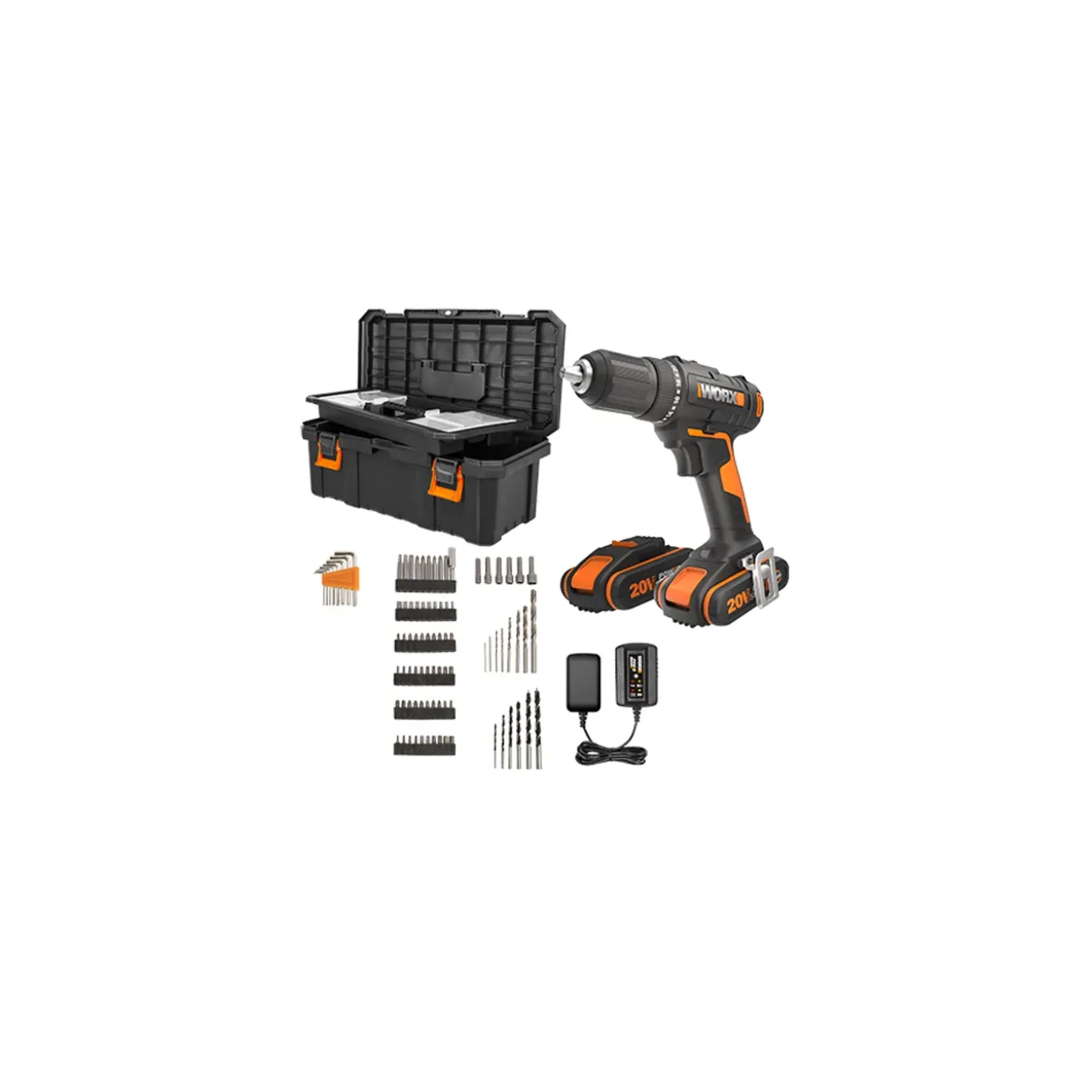 Worx Accuboormachine WX108.1 - 20V - (2x 2,0Ah)