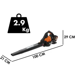 Worx Accu 3-in-1 Bladblazer WG583E.9- 40V- excl. Accu & Lader