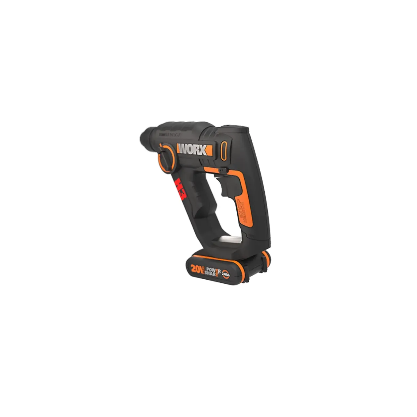 Worx - Boorhamer - WX390 - Accu - 20V - 1,2 J