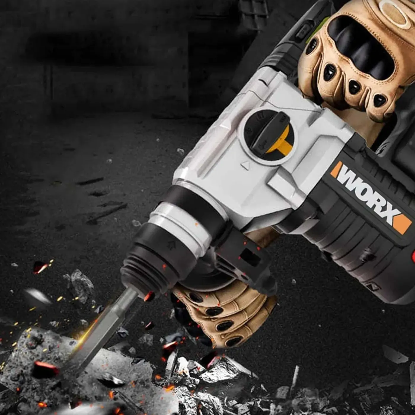 Worx - Boorhamer - WX380.9 - Accu - 20V - 2,2 J
