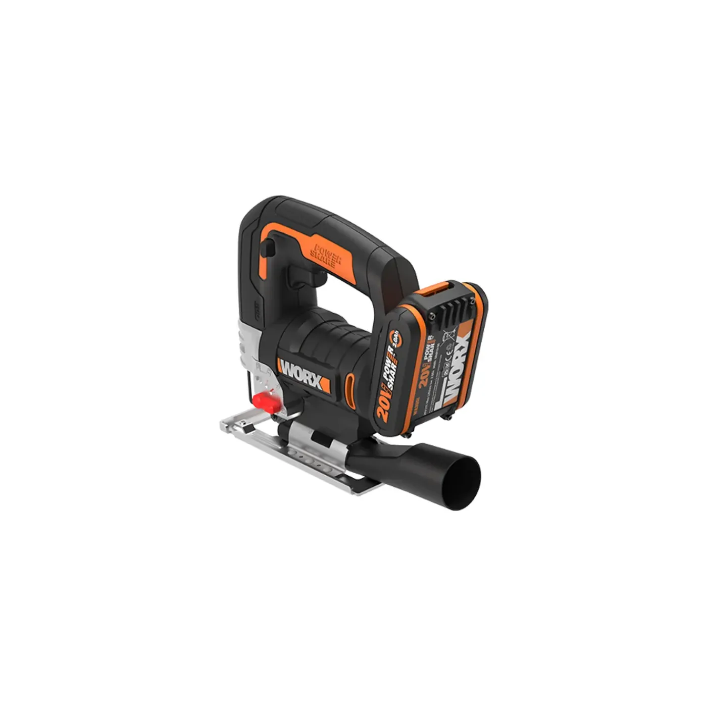 Worx Decoupeerzaag WX543 - 20V Accu (zonder accu) - Pendelfunctie - Variabele snelheid