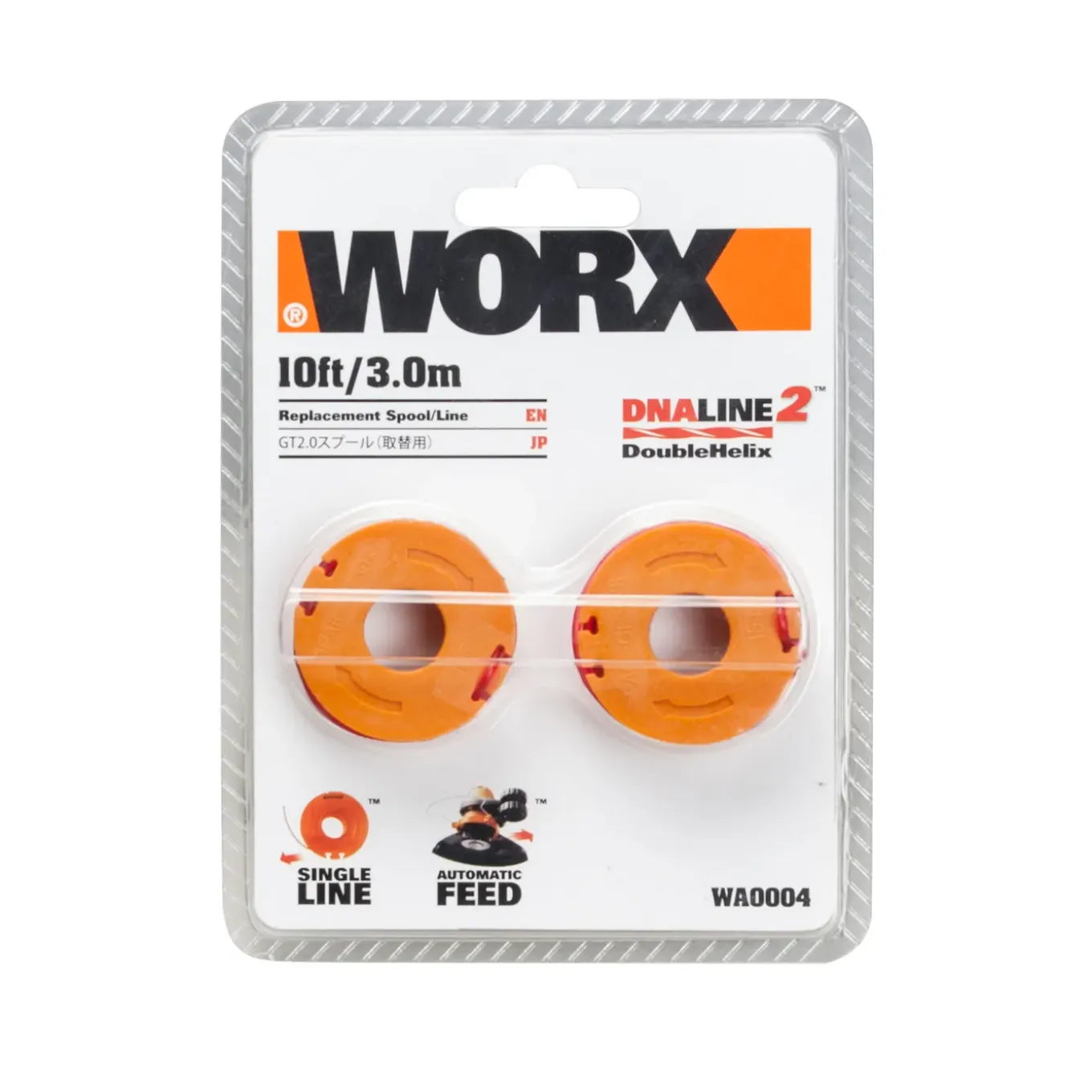 Worx draadspoel WA0004 3m x 1mm 2 stuks