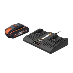 Worx Kit Batterij + Lader PowerShare WA3610 - Lithium-Ion - 20V MAX - 2,0Ah - voor elektrisch gereedschap