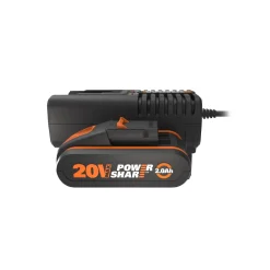 Worx Kit Batterij + Lader PowerShare WA3601 - Lithium-Ion - 20V MAX - 2,0Ah - Oplaadbaar