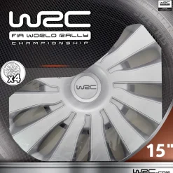 WRC Wieldoppen Sepang 15 Inch - Zilver - 4 Stuks