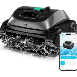 Wybot - Draadloze Zwembadrobot - Os800 - Grijs - Autonomie 150 Min - Filtratie 180 Μm