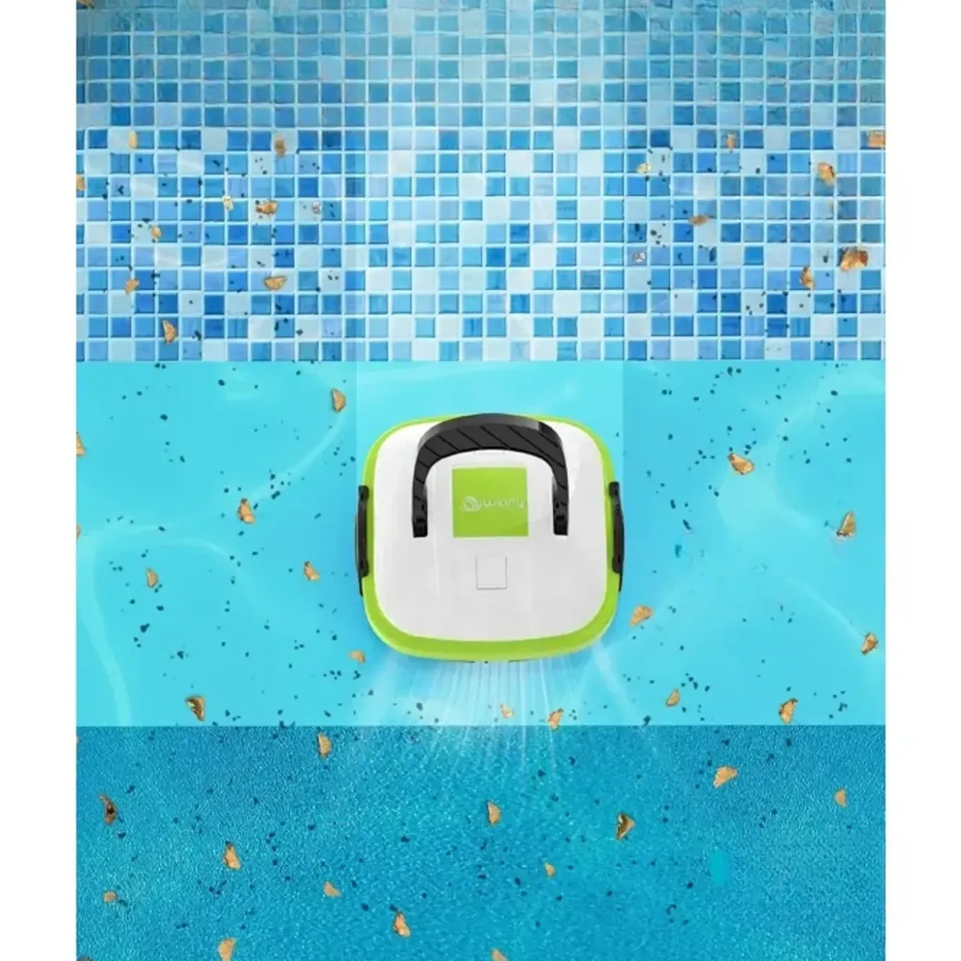 Wybot - Draadloze Zwembadrobot - Osprey 200 - Wit En Groen - 50 Min - 180 Micron