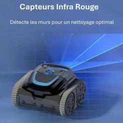 WYBOT - Draadloze Zwembadrobot - S1 - Zwart - Bluetooth Wifi - 45x43x29 Cm