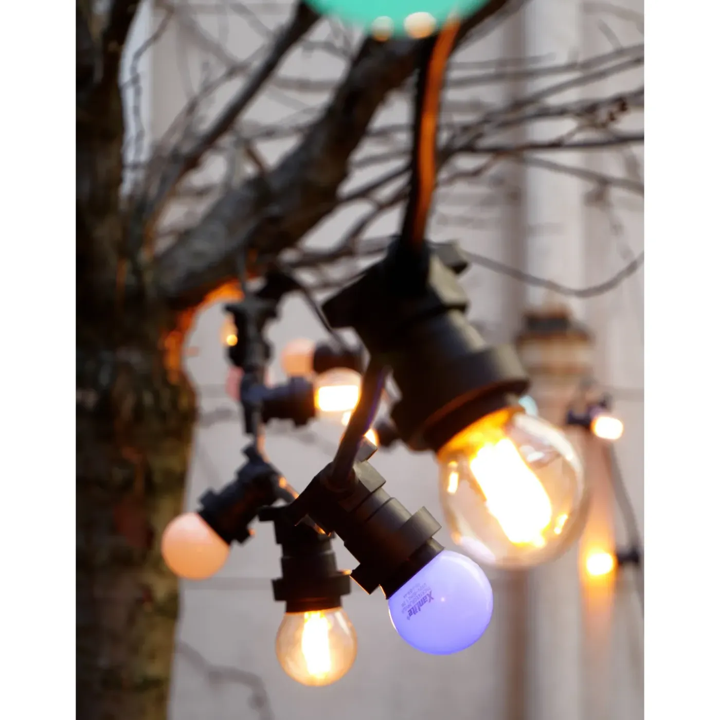 Xanlite lichtsnoer 5m zwart E27