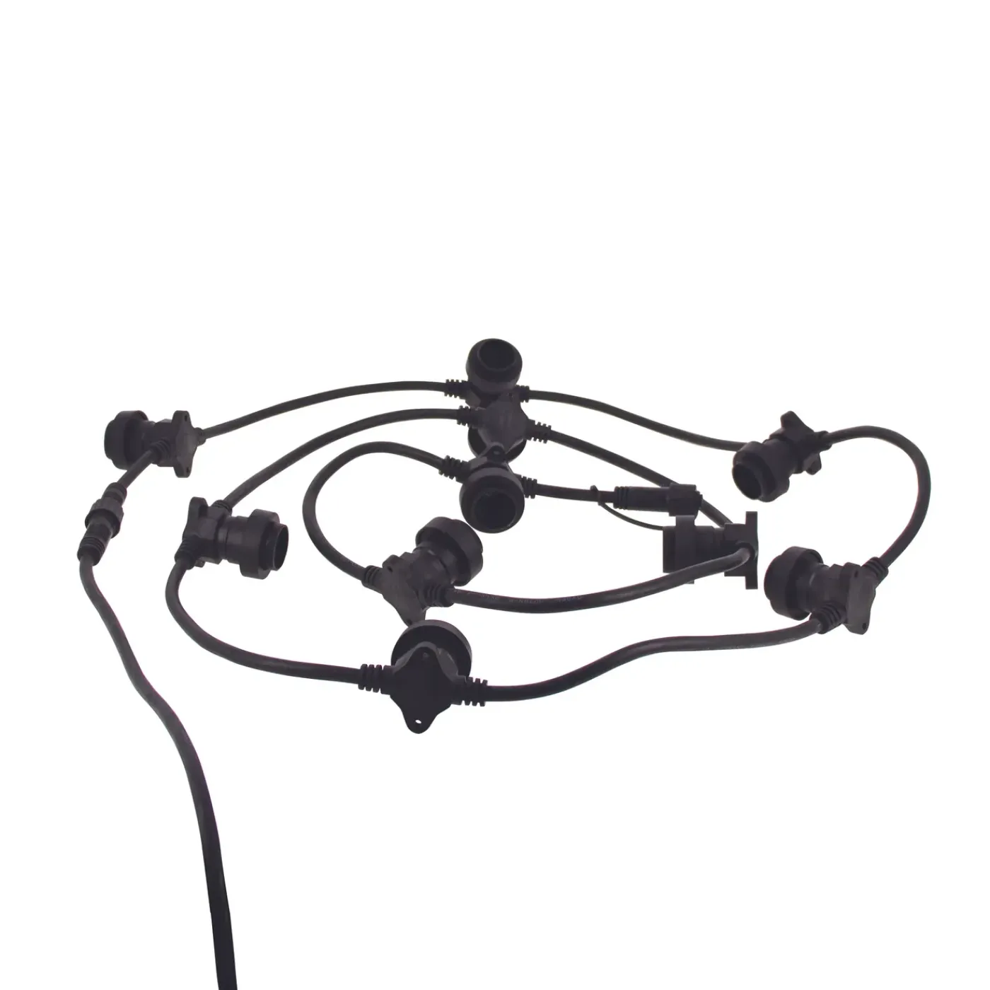 Xanlite lichtsnoer 5m zwart E27