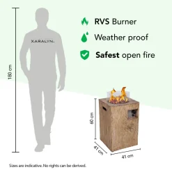 Xaralyn - Buitenhaard - Column 40w - Houtlook