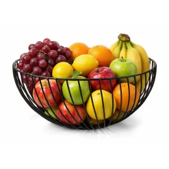 Xemm Design Fruitmand - Draadmand - ∅25 X 12.5 Cm - Zwart