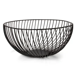 Xemm Design Fruitmand - Draadmand - ∅25 X 12.5 Cm - Zwart