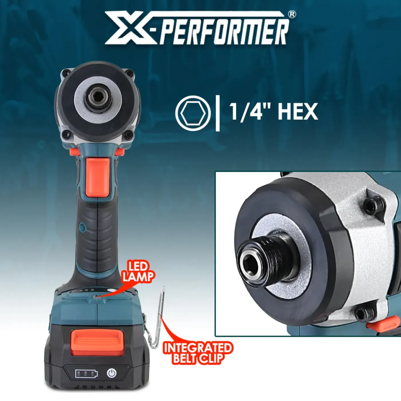 X-Performer - 20v-slagschroevendraaier ? 220 Nm Met Borstelloze Motor, Geleverd Zonder Accu En Oplad