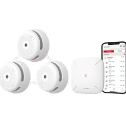 X-Sense Link+ Pro Slimme Rookmelder Bundel Met Gateway - Wifi - 3 Melders