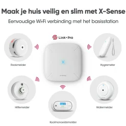 X-Sense Smart Hygrometer Bundel - 3 Temperatuur- En Luchtvochtigheidmeters Met Wifi