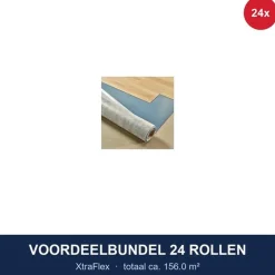 XtraFlex Voordeelbundel 24 Rollen Ondervloer 156 M²