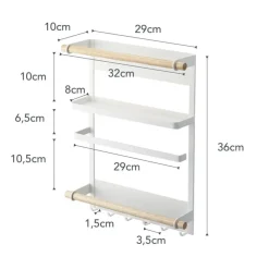 Yamazaki Tosca Keukenrek Magnetisch - Wit
