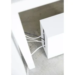 Yamazaki Tower Kabelbox Met Wielen - Wit