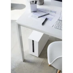 Yamazaki Tower Kabelbox Met Wielen - Wit