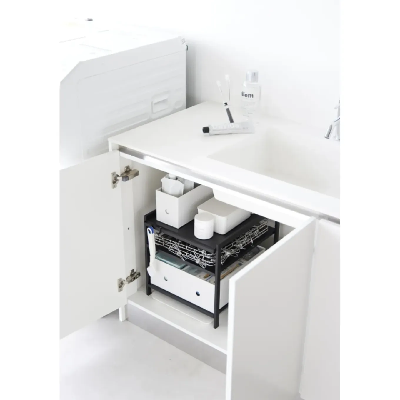 Yamazaki Tower Keukenkast Organizer 3-laags - Zwart