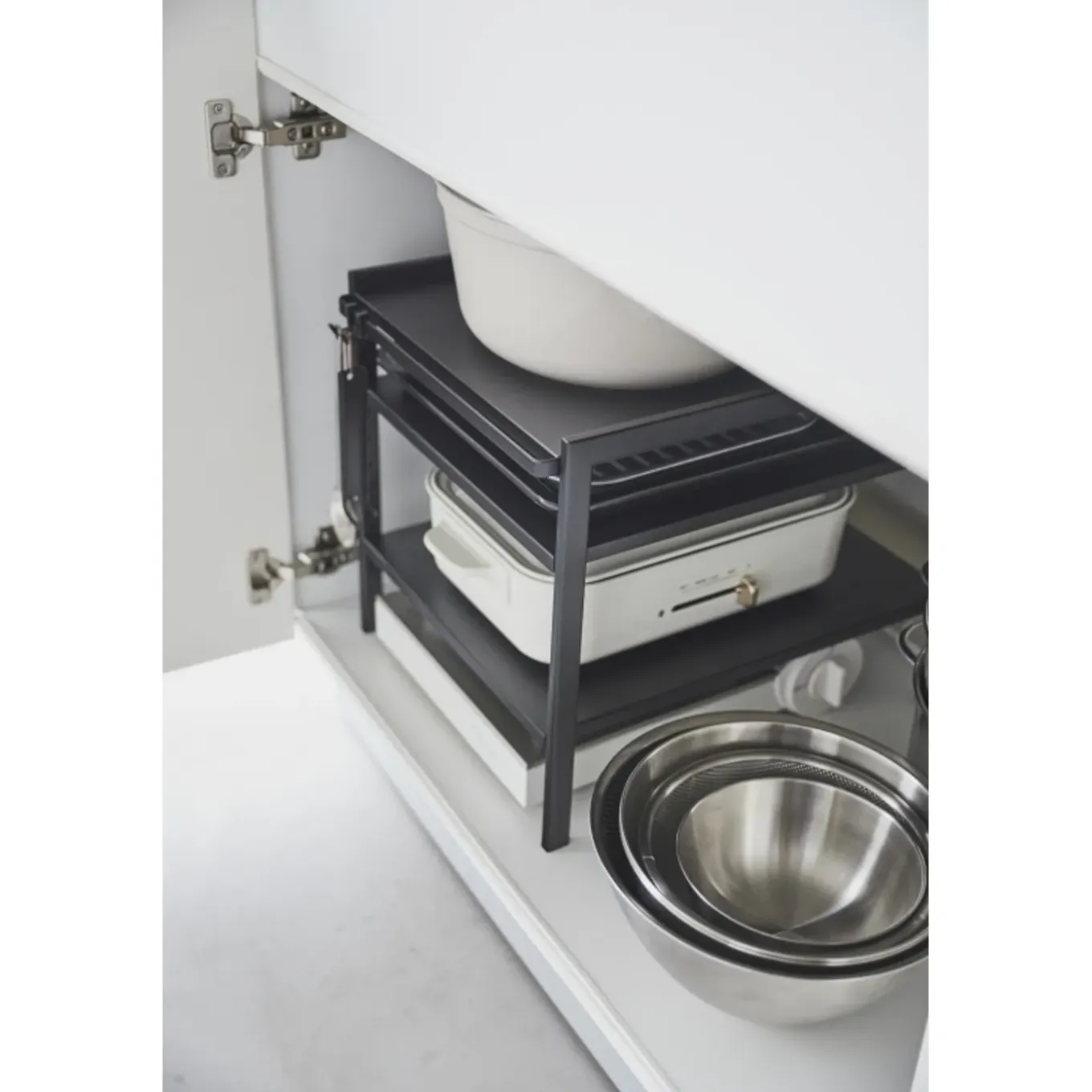 Yamazaki Tower Keukenkast Organizer 3-laags - Zwart