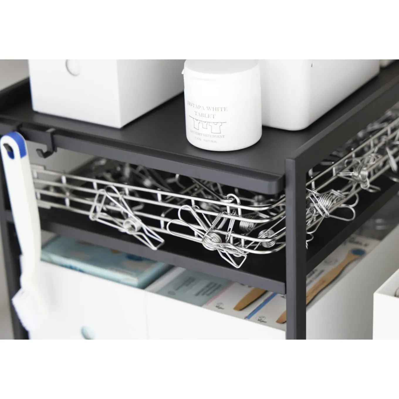 Yamazaki Tower Keukenkast Organizer 3-laags - Zwart