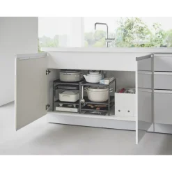 Yamazaki Tower Keukenkast Organizer 3-laags - Zwart