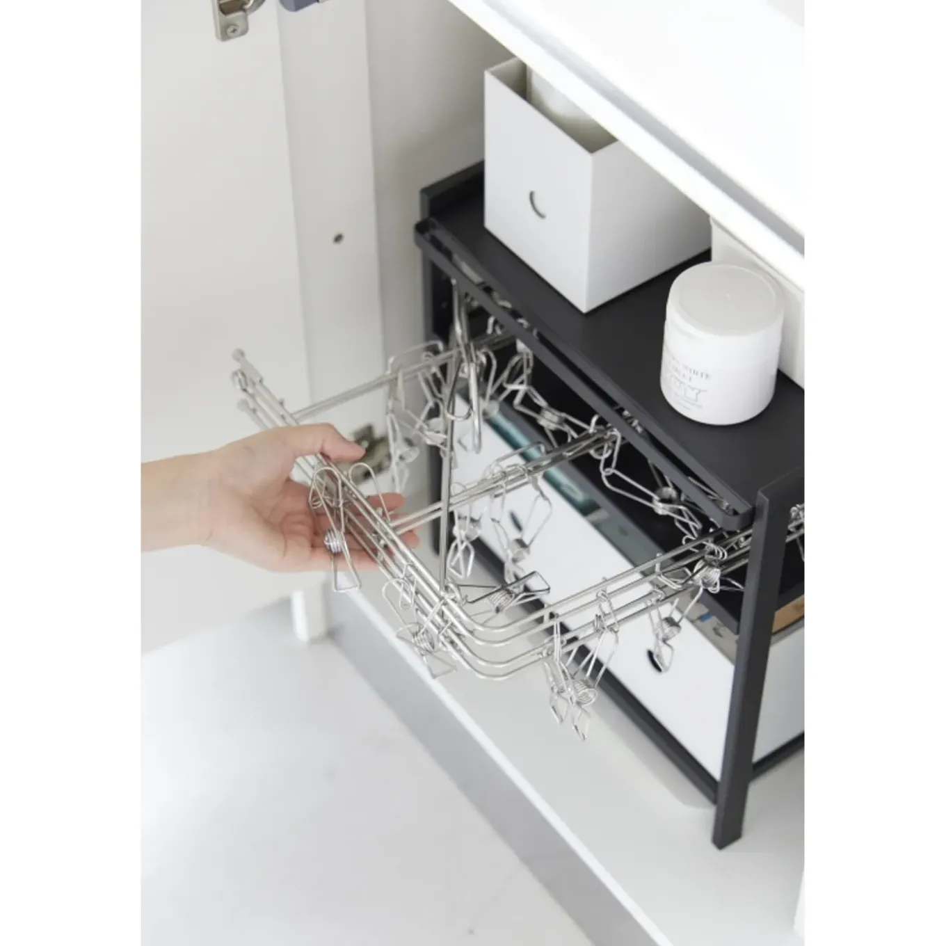 Yamazaki Tower Keukenkast Organizer 3-laags - Zwart