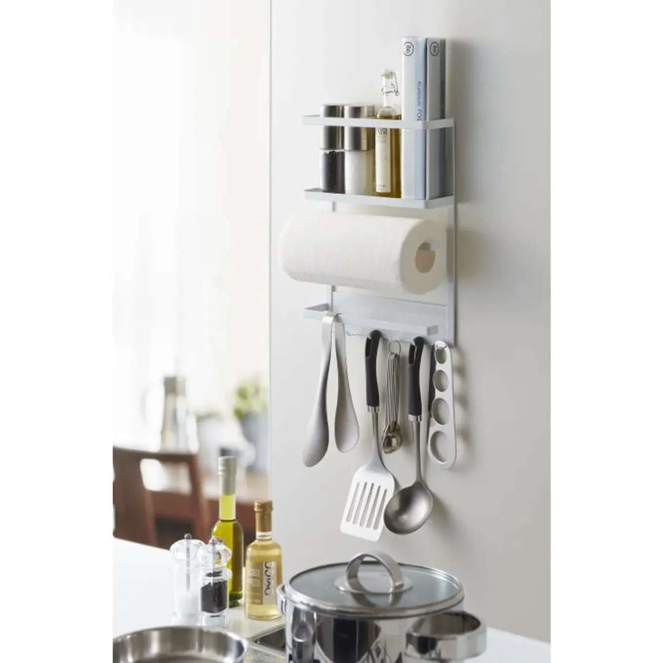 Yamazaki Tower Keukenrek Koelkast Magnetisch - Wit