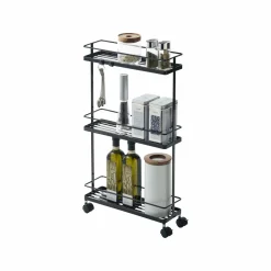 Yamazaki Tower Keukentrolley 3-laags - Zwart