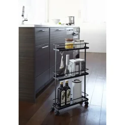 Yamazaki Tower Keukentrolley 3-laags - Zwart