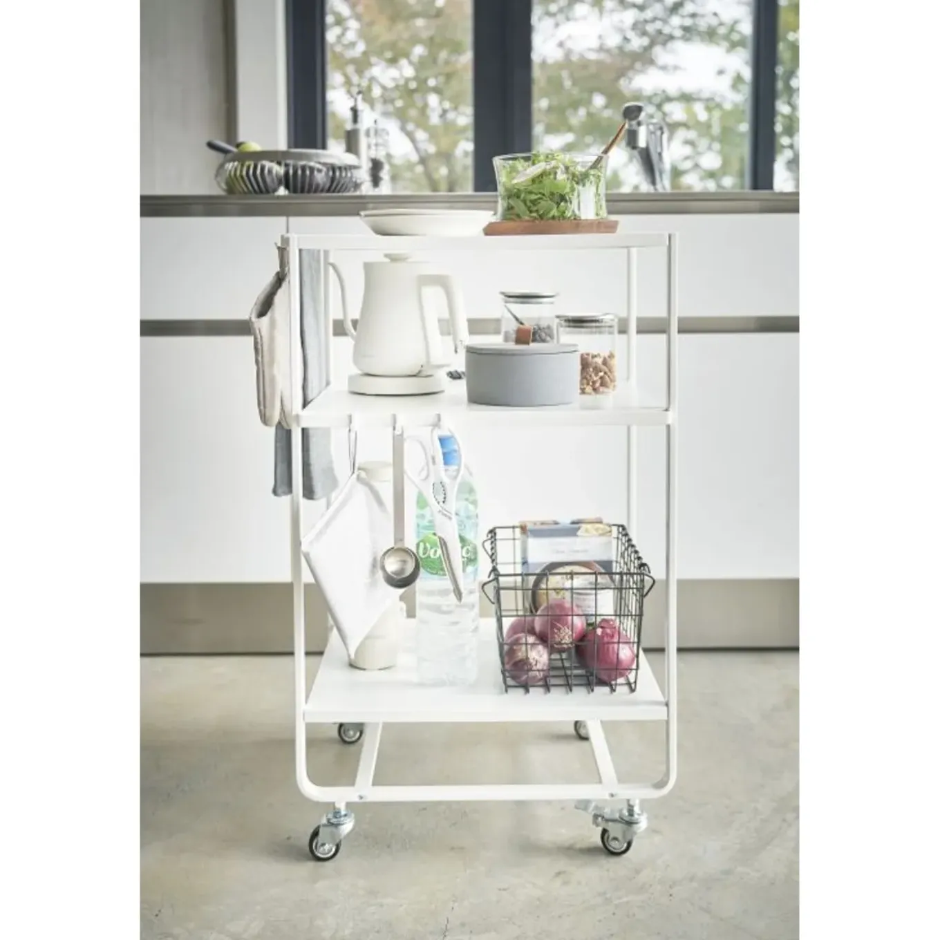 Yamazaki Tower Keukentrolley 3-laags - Wit