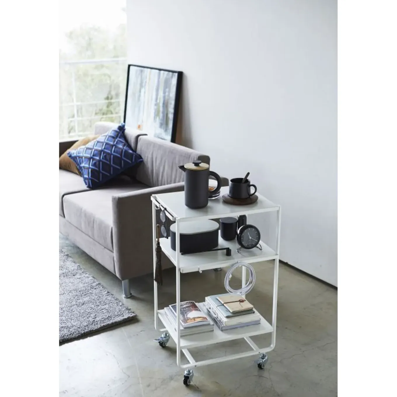 Yamazaki Tower Keukentrolley 3-laags - Wit