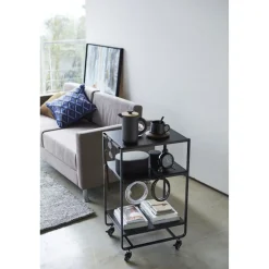 Yamazaki Tower Keukentrolley 3-laags - Zwart