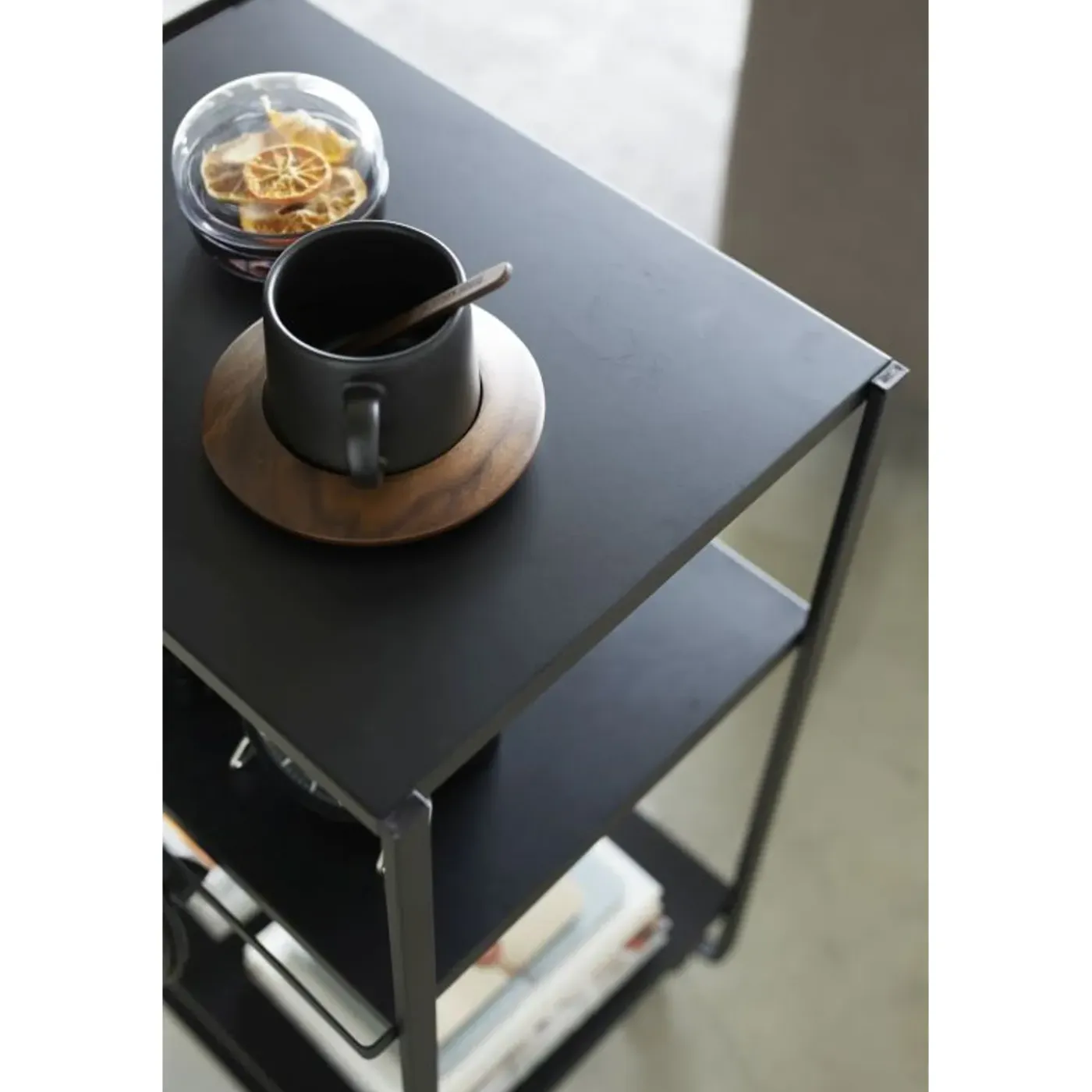 Yamazaki Tower Keukentrolley 3-laags - Zwart