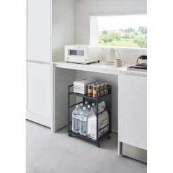 Yamazaki Tower Opbergtrolley 2-laags - Zwart