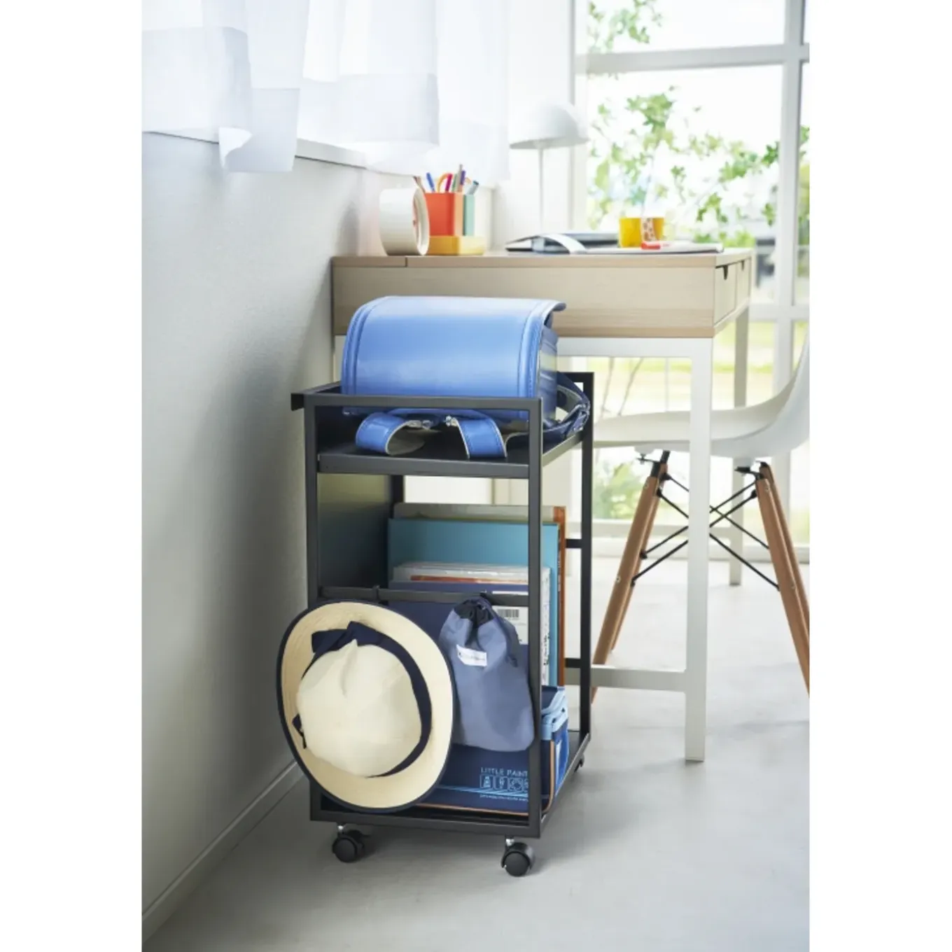 Yamazaki Tower Opbergtrolley 2-laags - Zwart