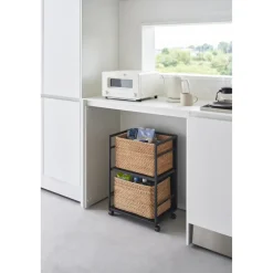 Yamazaki Tower Opbergtrolley 2-laags - Zwart