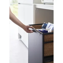Yamazaki Tower Opbergtrolley 2-laags - Zwart