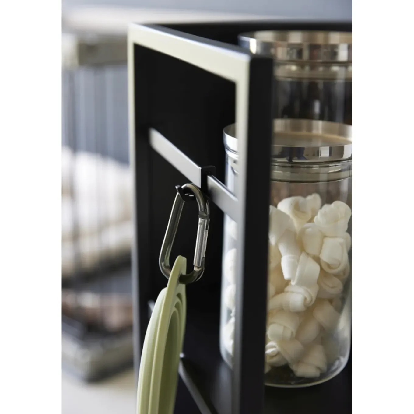 Yamazaki Tower Opbergtrolley 2-laags - Zwart