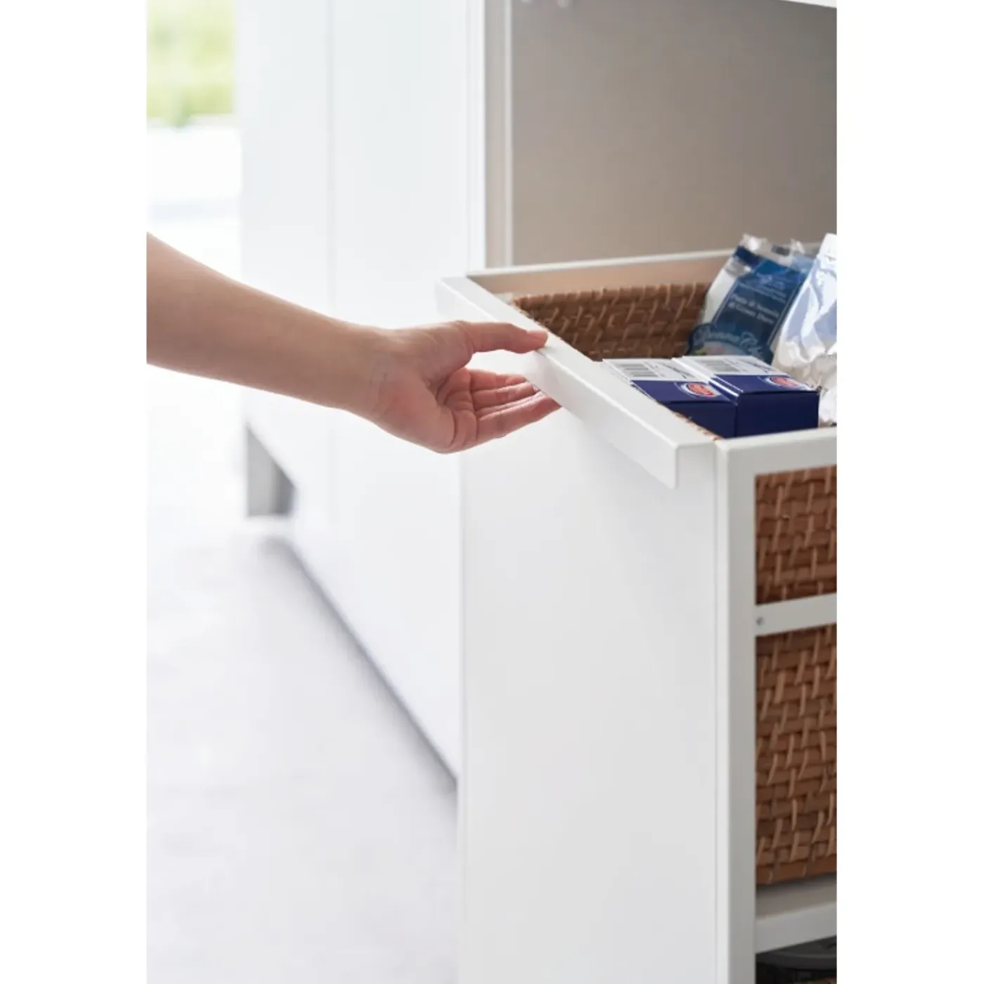 Yamazaki Tower Opbergtrolley 2-laags - Wit
