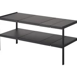 Yamazaki Tower Organizer Uitschuifbaar 2-laags - Zwart