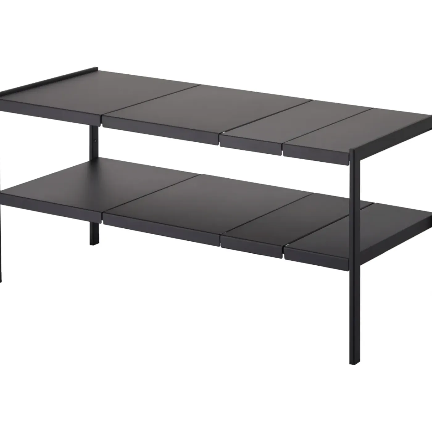 Yamazaki Tower Organizer Uitschuifbaar 2-laags - Zwart
