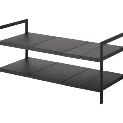 Yamazaki Tower Organizer Uitschuifbaar 2-laags - Zwart