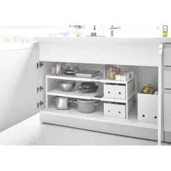 Yamazaki Tower Organizer Uitschuifbaar 2-laags - Wit