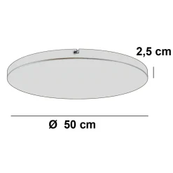 Ylumen Plafondplaat Diam. 50cm Zonder Gaten Beige