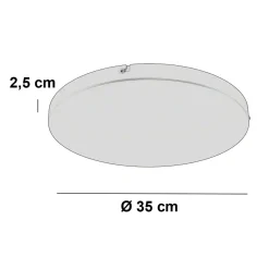 Ylumen Plafondplaat Diam. 35cm Zonder Gaten Beige