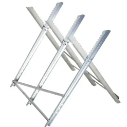 Overig Zaagbok Inklapbaar Voor Brandhout Metaal 83x83x79 Cm - Zilver
